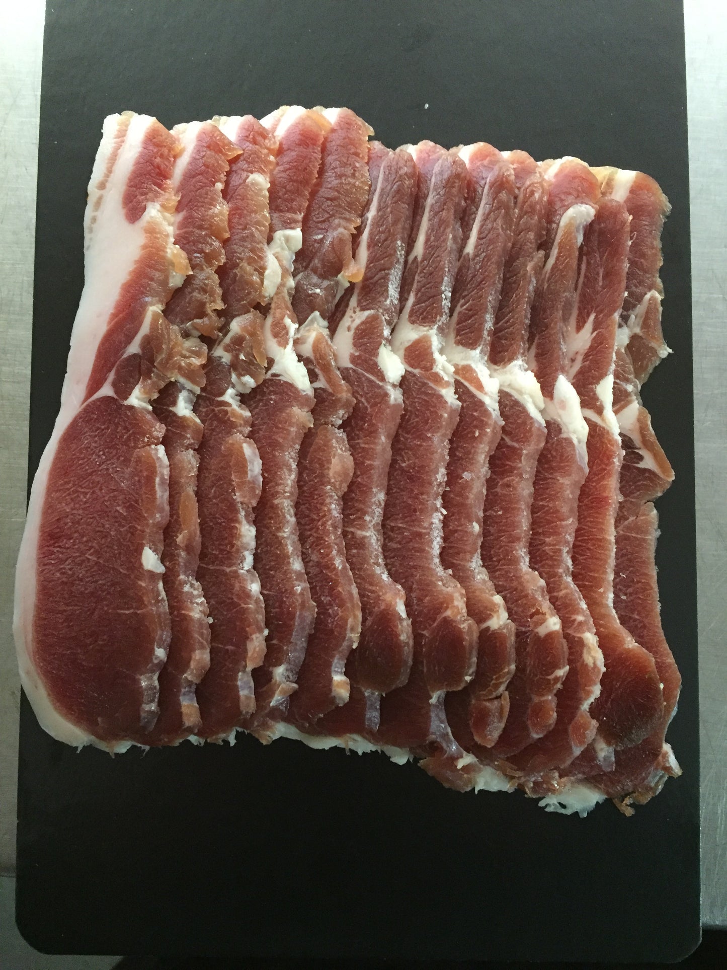 Smoked Back Bacon, Traditional Dry Cured