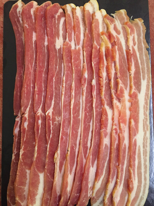 Traditional Dry Cured, Smoked Streaky Bacon
